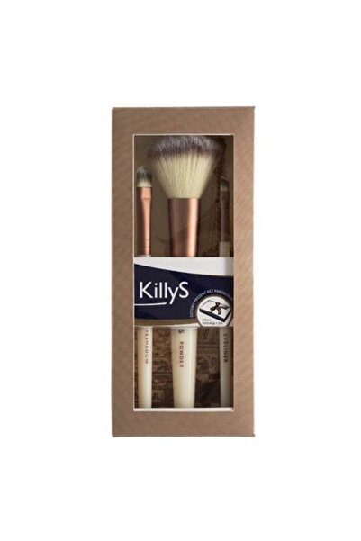 Killys Set profesional de pensule de machiaj Killy's Gold, 3 piese