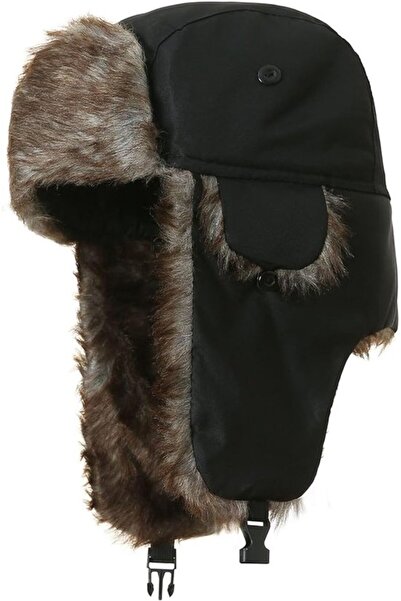 STARSTAR Winter hat ear protection windproof unisex black.