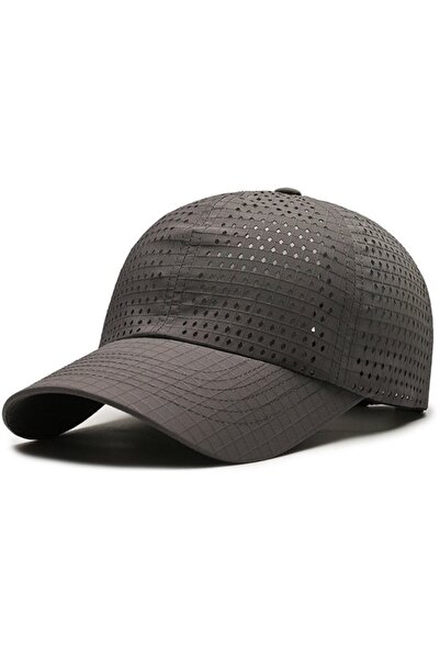 STARSTAR Unisex baseball cap dark gray quick-dry mesh UV golf.