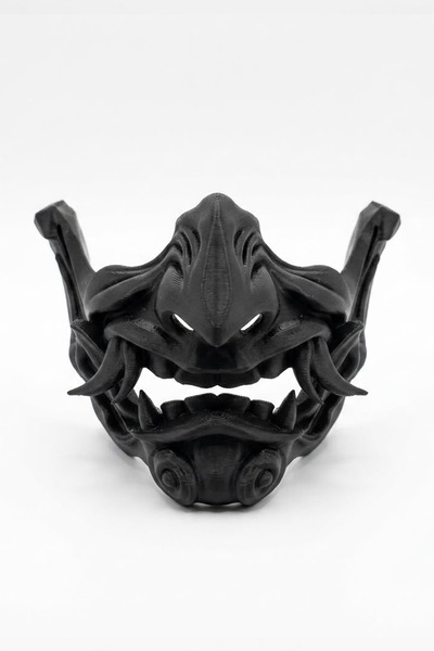 ikostore 3D Oni Maskesi – Siyah | Japon Mitolojisi Temalı Ürünü Kol Tutucu, J...
