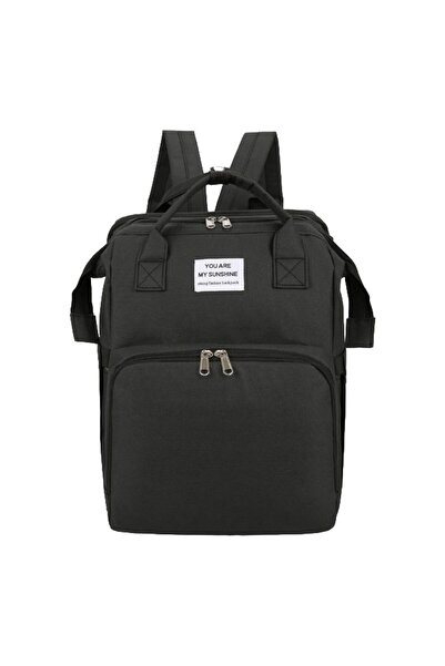 Generic Brand Rucsac Multifunctional pentru Mamici, cu Patut Pliabil si Baza ...