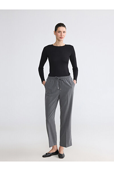 LC Waikiki Pantaloni de damă cu talie elastică și croială morcov