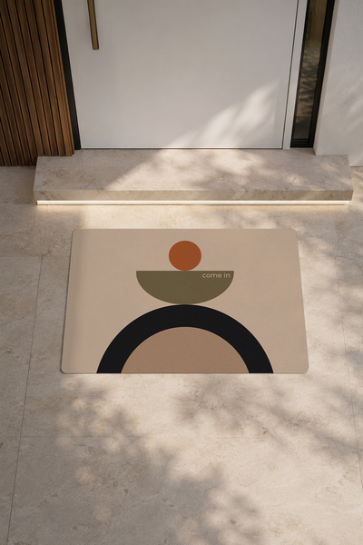 Owline Geometric Balance Dekoratif Minimalist Ev Paspası
