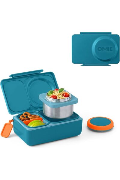 OMIE OmieBox Bento Box for Kids - Insulated Lunch Box with Leak Proof Thermos...