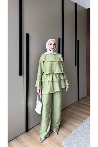 Zübeyde Sayın Tulle Modal Double Lettuce Set