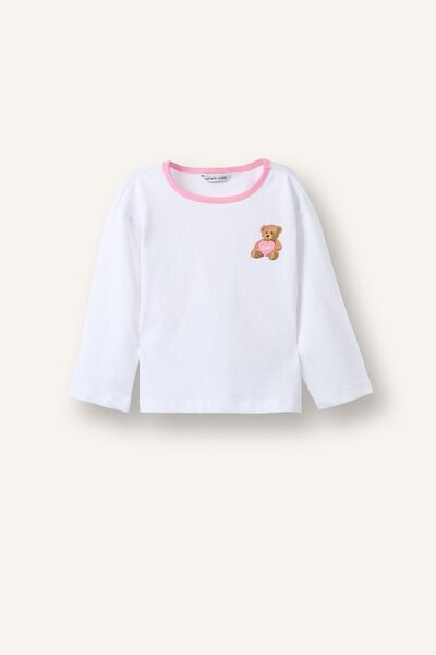 DeFacto Regular Fit Crew Neck Figured Combed Cotton Long Sleeve T-Shirt Baby ...