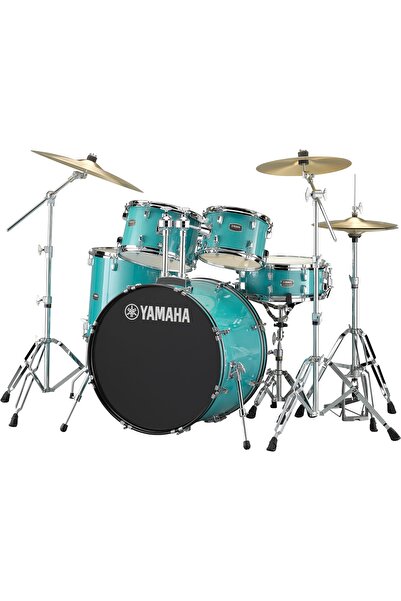 RDP2F5TQGCPSET Rydeen 22" Akustik Davul (Turquoise Glitter)