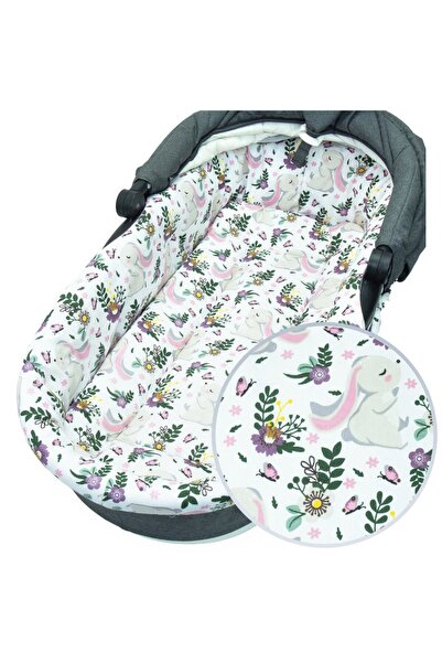 Kersten Set insertie textila pentru landou/cosulet copii Kerstin Bunny Pink ,...