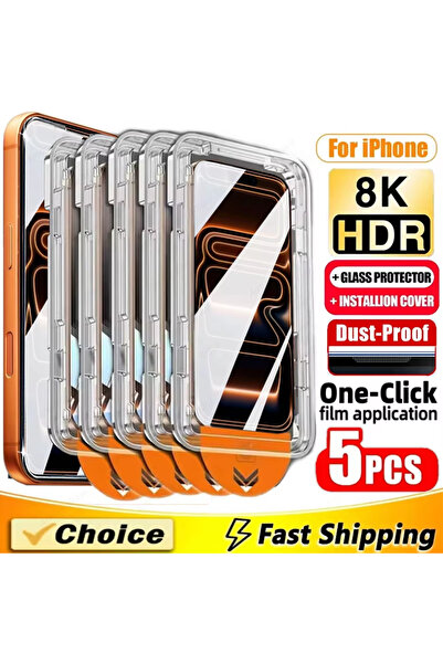 Choice80 HD Tempered Glass 2PCS iPhone 15 Pro Max 1-5PCS HD Tempered Glass Fo...