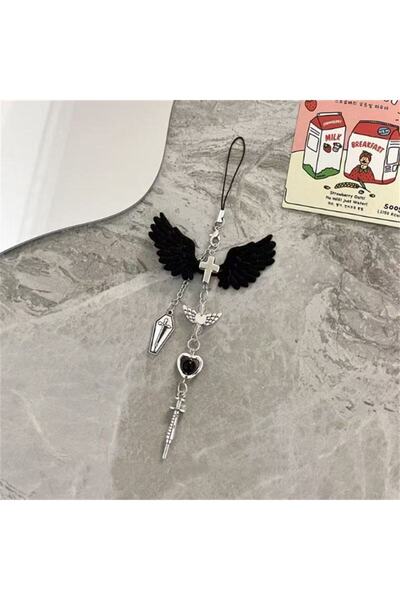 Choice Plastic black 1 x Cool and Creative Gothic-Style Black Heart-Shaped Wi...