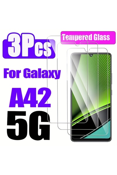 Choice 3 Pieces Galaxy A42 5G 3pcs High-Quality Tempered Glass Screen Protect...
