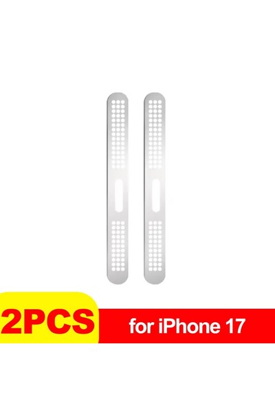 Choice1 2X-Silver-17 2/10PCS Metal Speaker Dust Sticker for IPhone 17 Pro Max...