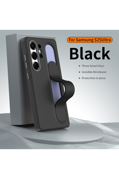 Choice1 Galaxy S26 Ultra black Silicone Elastic Standing Wristband Protective...