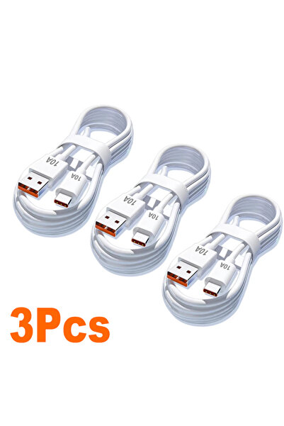 Choice8 1.5m 3PCS 1/2/3Pcs 10A Cable 120W Super Fast Charging USB to Type C C...