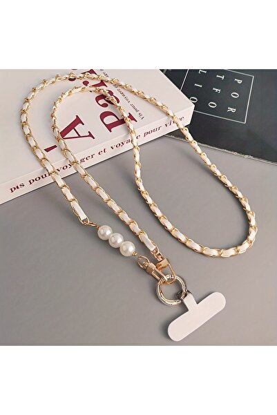 Choice1 WHITE Universal Phone Lanyard with a Long Neck and Shoulder Strap Des...