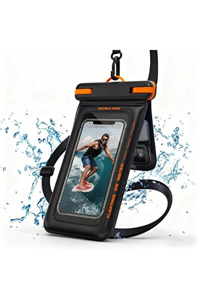 Choice1 KOQZM A Waterproof Phone Pouch Double Space