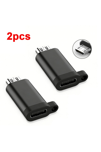 Choice1 Black2PCS 1/2/4PCSUSBType-C Adapter Type C To Micro USB Female To Mal...