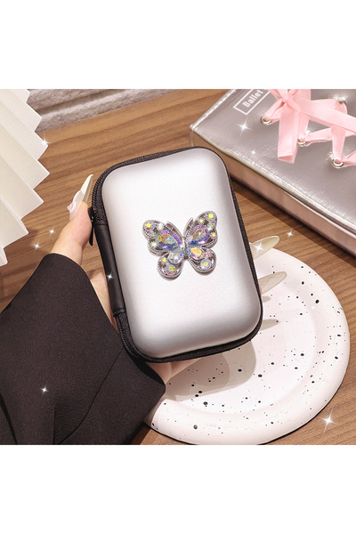 Choice11 11 3D Butterfly Headphone Data Cable Storage Bags Charger Power Bank...