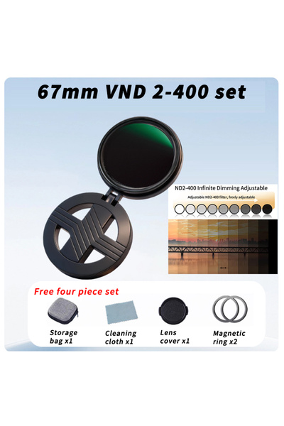 Choice 67mm ND set 52mm 67mm Magnetic ND Filter for Phone Adjustable ND2-400 ...
