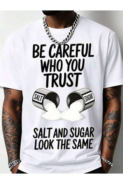 29CUN Men's Summer Outfits, Be Careful Who You Trust Salt Sugar Look The Same...