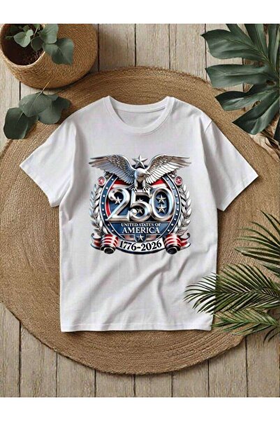 23ERVA Casual Printed T-Shirt Men And Women, Featuring The American 250th Ann...