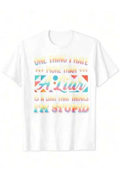NOURAM Unisex Graphic T-Shirt Funny Sarcastic Quote Print, Casual Short Sleev...