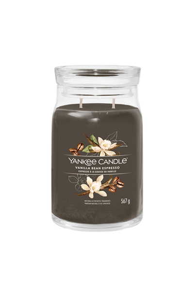 Yankee Candle Signature Vanilla Bean Espresso scented candle, 567 g