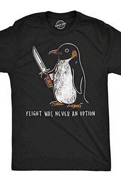 23ERVA Summer Outfit Women, Funny Penguin Holding Knife Graphic T-Shirt, Casu...