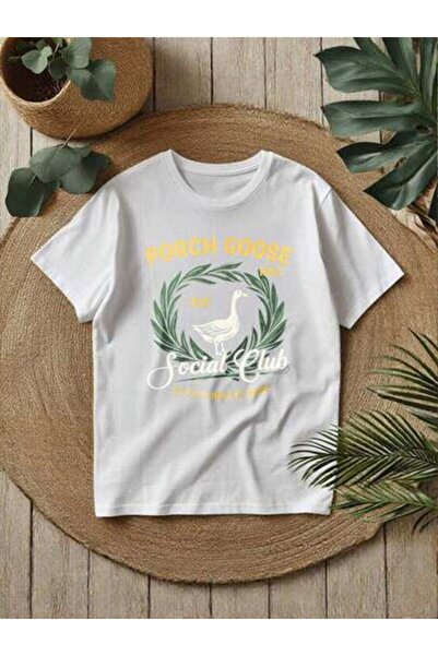 23ERVA Lang'e Social Club Pattern Women's T-Shirt | Stylish Casual Top For Da...
