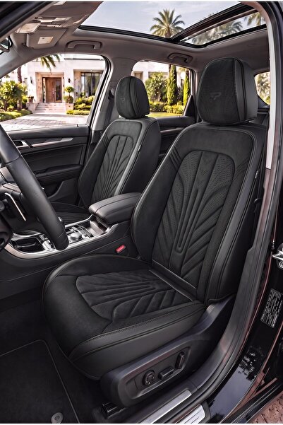 Panda Kılıf Panda Premium Verona Series Velvet and Leather Fabric Car Seat Co...