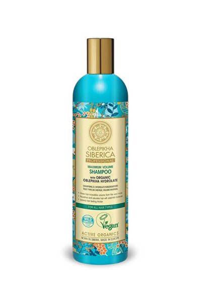 Natura Siberica Shampoo with Organic Oblepikha Hydrolate For All Hair Types, ...
