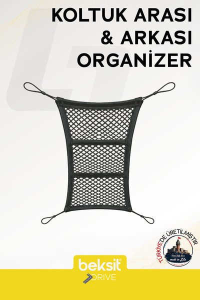 BEKSİT DRIVE Koltuk Arası & Arkası Organizer File (3 Cepli)