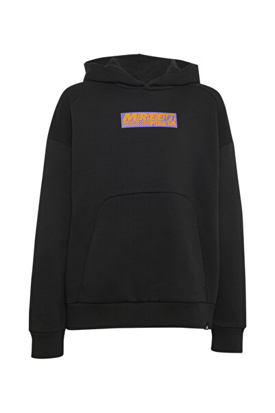 adidas Hanorac negru cu model pentru băieți KR9687 MER LON HOOD Y