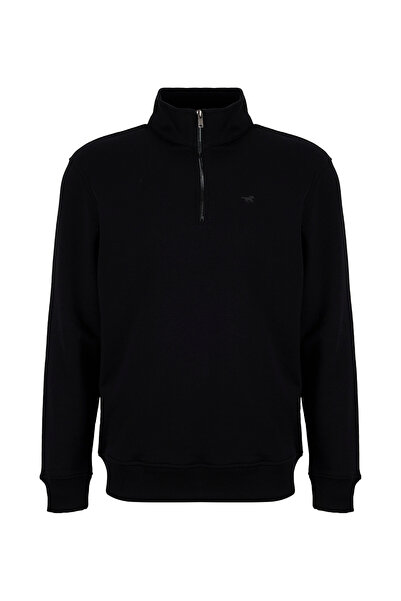 Mustang Siyah Erkek Sweatshirt M5WM-SWT1710