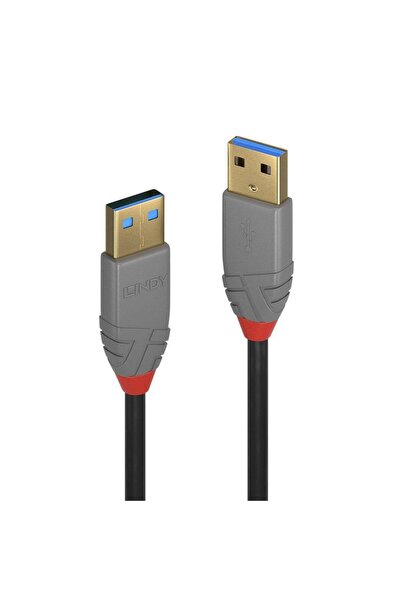 LİNDY LY-36754 Cablu de date USB 3.2 Tip A, 5m, 5Gbps, Anthra Line