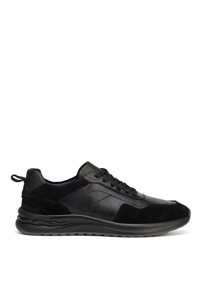 Tergan Siyah Hakiki Deri Erkek Sneaker - E26I1AY57743-A01