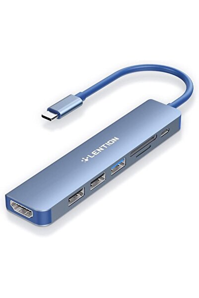 GENERAL Lisenh USB C Hub and 100W Power Delivery and 4K HDMI and Dual Card Re...