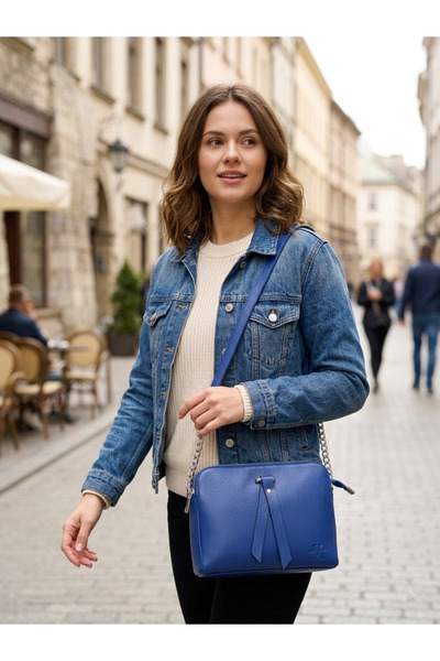 valentina victoria Valvic Genuine Leather Mailman Women's Bag with 3 Separate...