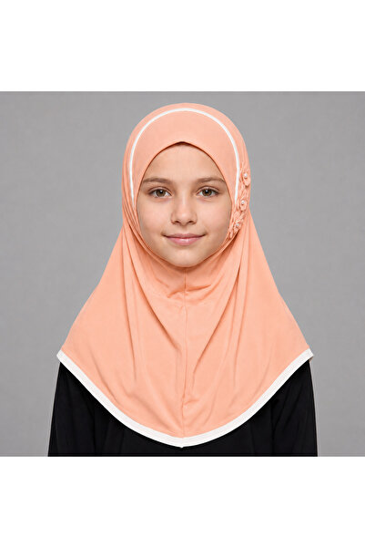 Linda Hijab Hijab with Floral Embellishment, Elegant Modest Headscarf for Gir...
