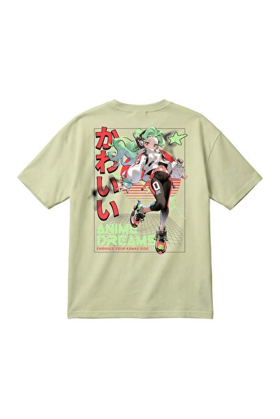 barsdepo Tricou unisex supradimensionat cu imprimeu grafic anime Y2K – Tricou...