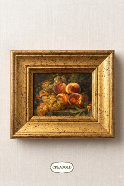 CREAGOLD Pêche d'Or – Vintage Tablo Magnet (10 x 11,5 cm)