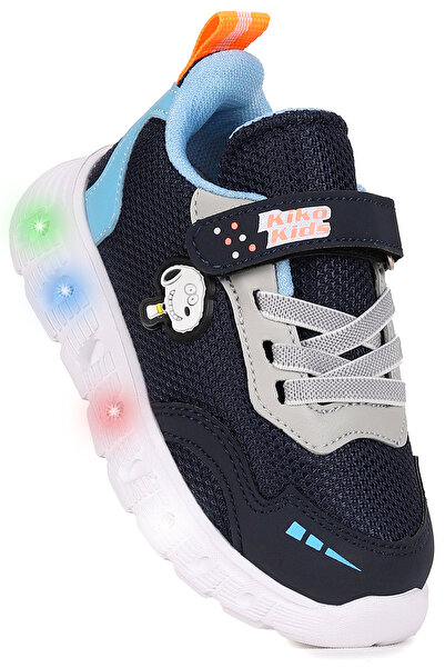 Kiko Kids Peras Işıklı Cırtlı Erkek Bebek Spor Ayakkabı