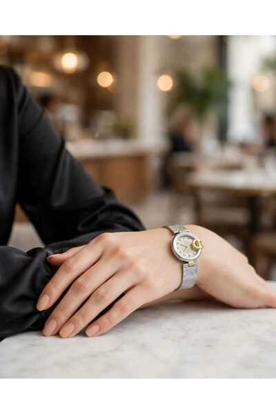 Generic Brand Crescent Silver Lounge Silver Watch with Face