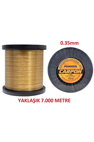 Kudos Carpon 1Kg 0.35mm Monofilament Bobin Misina Camo