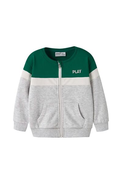 Name it NMMLORCAN LS NREG SWEAT CARD BRU 13259096-LIGHT GREY MELANGE Grey