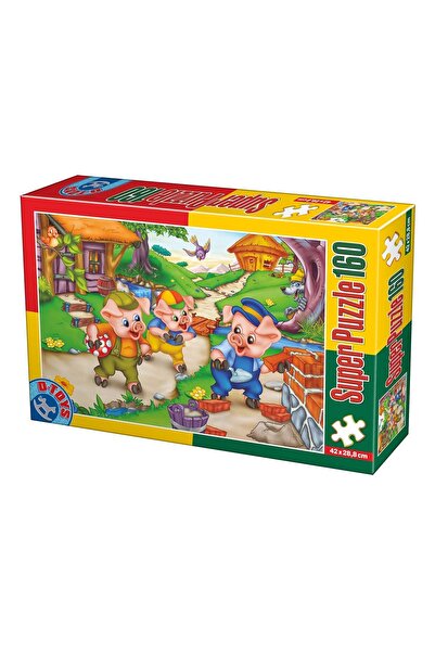 D-Toys Пъзел Трите малки прасенца, 160 части