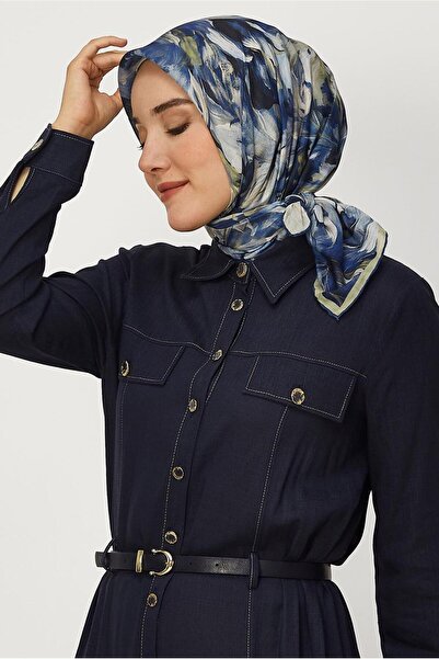 Alvina Patterned Natural Scarf 8651