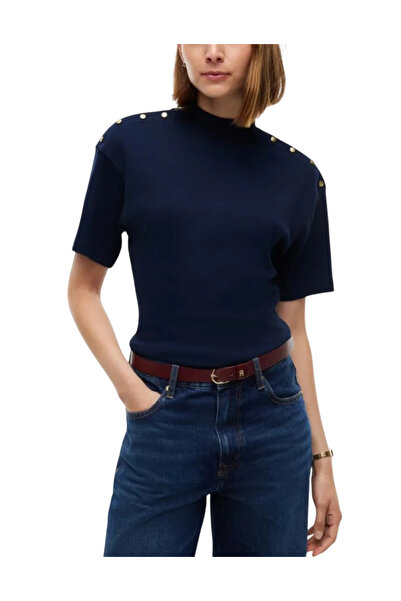Tommy Hilfiger Γυναικείο T-shirt Navy Μπλε WW0WW52382-C1G