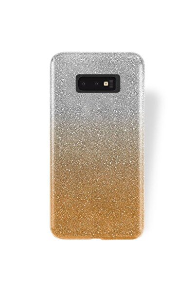 Forcell Σκληρή Θήκη με Γκλίτερ Διαφανής / Χρυσή (Samsung Galaxy S10e)