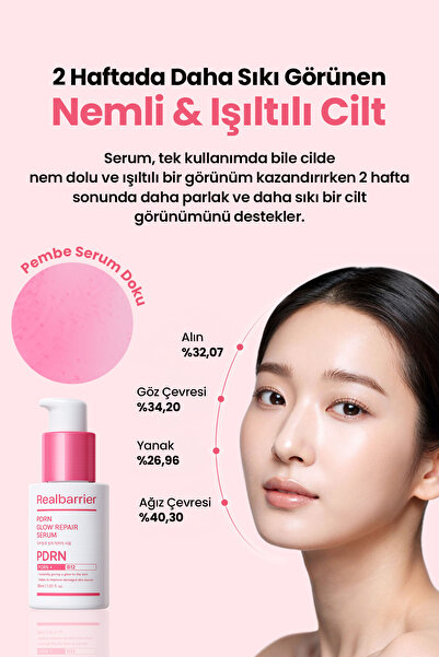 Real Barrier Cilde Dolgun, Işıltılı ve Sıkı Görünüm Kazandıran Serum REALBARRIER PDRN Glow Repair Serum